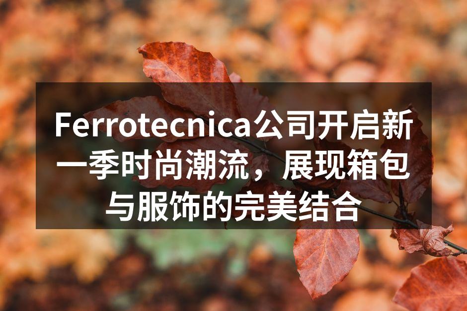 Ferrotecnica新系列箱包展示